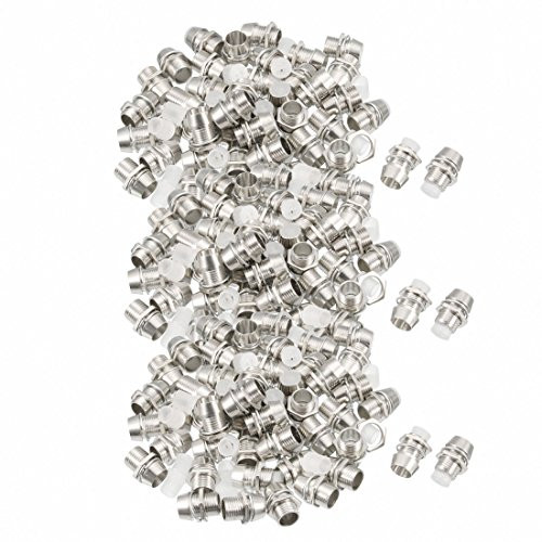uxcell 150pcs 5mm LED Lamp Holder Light Bulb Socket Zinc Alloy Chrome Plated for Light-emitting Diode Lighting