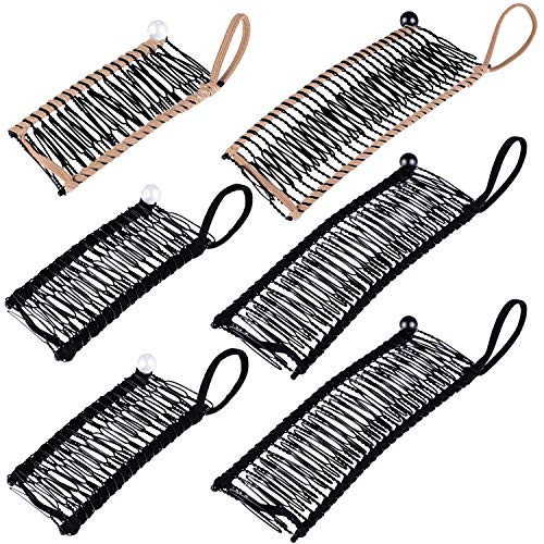 6 Pieces Banana Hair Clip Banana Hairpin Comb Large Vintage Banana Clip Ponytail Holder Comb for Women Girls Hair Accessory 6 Pieces Banana Hair Clip Banana Hairpin Comb Large Vintage Banana Clip Ponytail Holder Comb for Women Girls Hair Accessory