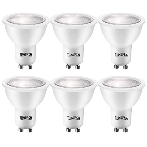 GU10 Bulbs LED 3000K Warm White Dimmable, 7W=60W Halogen, 600LM 40 Degree Narrow Spot, Recessed Track Light Bulbs 6 Pack GU10 Bulbs LED 3000K Warm White Dimmable, 7W=60W Halogen, 600LM 40 Degree Narrow Spot, Recessed Track Light Bulbs 6 Pack