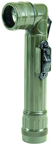 Mil-Tec Medium LED Anglehead Flashlight (Olive)