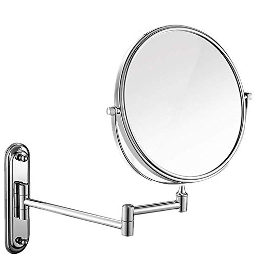 Gecious Wall Mount Vanity Mirror with 10x Magnification,Chrome Finish Circular,8-inch,Double Sided, 360 Degree Swivel Gecious Wall Mount Vanity Mirror with 10x Magnification,Chrome Finish Circular,8-inch,Double Sided, 360 Degree Swivel