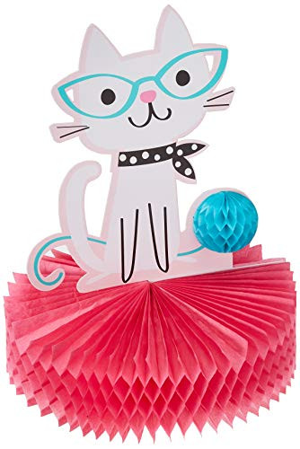 Creative Converting Purr-FECT Party Centerpiece Party Supplies, Multicolor