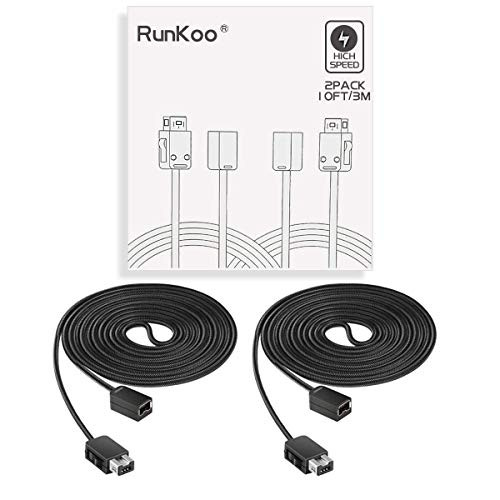 NES Classic Controller Extension Cable 3M/10ft (2-Pack) Wiiu Controller Extension Cable.Extension Cord Extender for Nintendo Super NES Classic Edition (2017) and Mini NES Classic Edition Controller