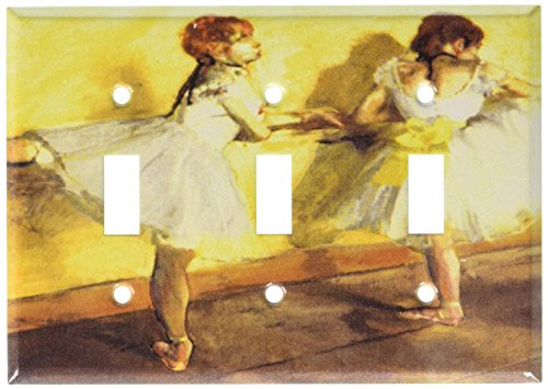 Art Plates - Degas: Dancers at Bar Switch Plate - Triple Toggle