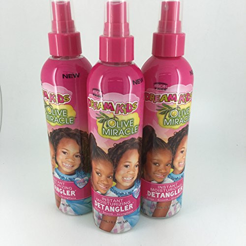 African Pride Dream Kids Olive Miracle Detangler 8 Ounce (235ml) (3 Pack) African Pride Dream Kids Olive Miracle Detangler 8 Ounce (235ml) (3 Pack)