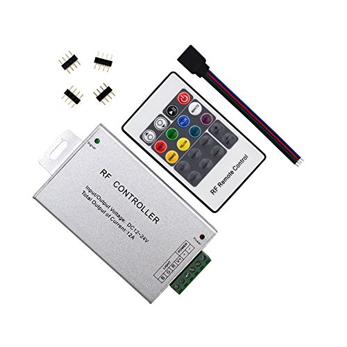 20 Key RF Remote Wireless RGB LED Light Controller Aluminum Case DC 12-24V, 12A for SMD 5050 3528 LED Strip 20 Key RF Remote Wireless RGB LED Light Controller Aluminum Case DC 12-24V, 12A for SMD 5050 3528 LED Strip