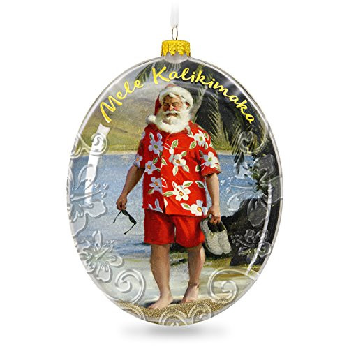 Hallmark Keepsake 2017 Mele Kalikimaka Hawaii Santa on the Beach Christmas Ornament Hallmark Keepsake 2017 Mele Kalikimaka Hawaii Santa on the Beach Christmas Ornament
