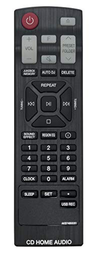AKB74955351 Replaced Remote Control Compatible with LG CD Home Audio CK43 CKS43F CK56 CKS57F Mini Hi-Fi System