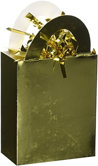 amscan Mini Tote Balloon Weight | Gold | Party Decor | 12 Ct. amscan Mini Tote Balloon Weight | Gold | Party Decor | 12 Ct.