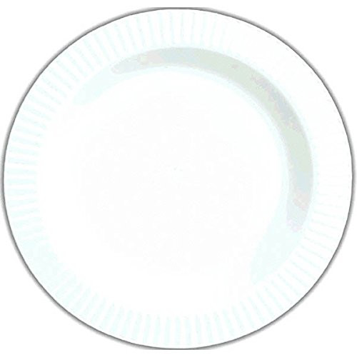 amscan White Premium Plastic Round Plates | 10.25" | Party Supply | 96 ct.