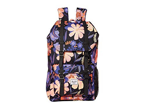 Herschel Kids' Little America Laptop Backpack, Night Floral Black, Youth 18.0L
