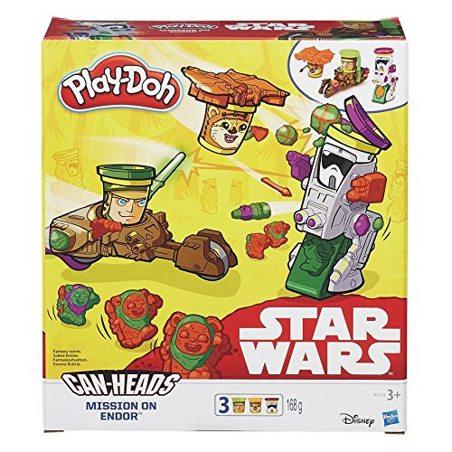 Play-Doh Star Wars Can-Heads Mission On Endor Play Set + 3X Tubs Hasbro Play-Doh Star Wars Can-Heads Mission On Endor Play Set + 3X Tubs Hasbro