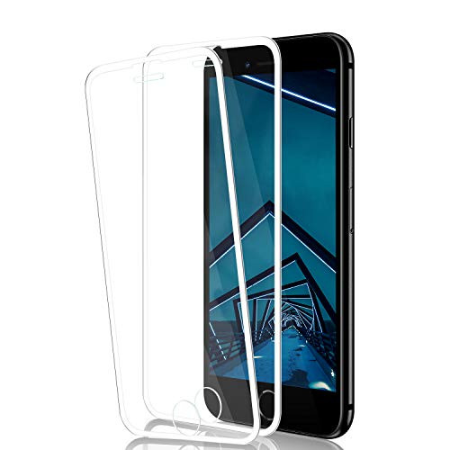 iPhone 8 Plus/7 Plus/6S Plus/6 Plus Screen Protector by BIGFACE,[2 Pack] Full Coverage Premium Tempered Glass,Anti Scratch,9H Hardness,3D Touch Accuracy Anti-Bubble Film for iPhone 8P/7P/6SP/6P-White