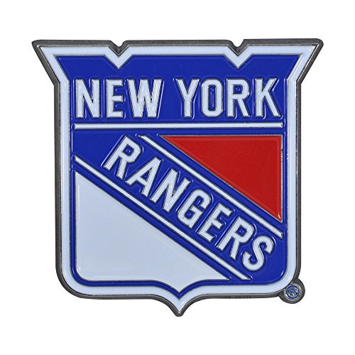 FANMATS NHL - New York Rangers Metal 3D Color Emblem 3"x3.2"