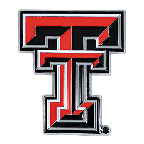 FANMATS Texas Tech University Metal 3D Color Emblem 2.7"x3.2"