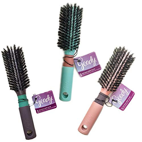 1 Goody Mini Boar Styler Brush - Assorted Colors 1 Goody Mini Boar Styler Brush - Assorted Colors
