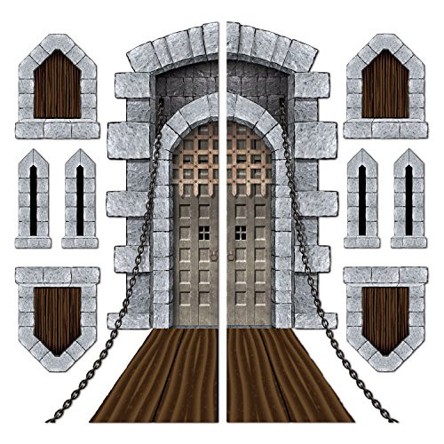 Castle Door & Window Props Party Accessory (1 count) (9/Pkg)