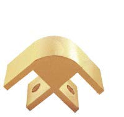 CRL Gold Anodized Two-Way 90 Degree Standard Connector for 3/4" Glass CRL Gold Anodized Two-Way 90 Degree Standard Connector for 3/4" Glass