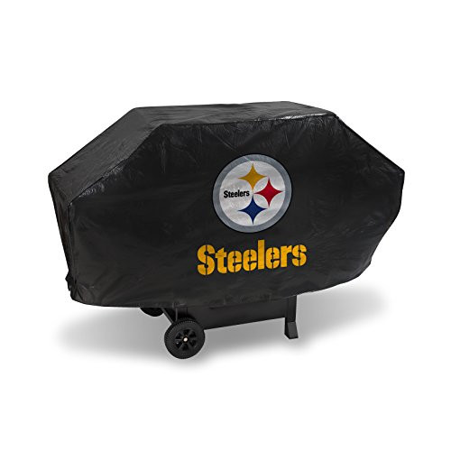NFL Rico Industries Vinyl Padded Deluxe Grill Cover, Pittsburgh Steelers
