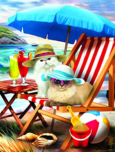 Beach Cats 300 pc Jigsaw Puzzle by SUNSOUT INC
