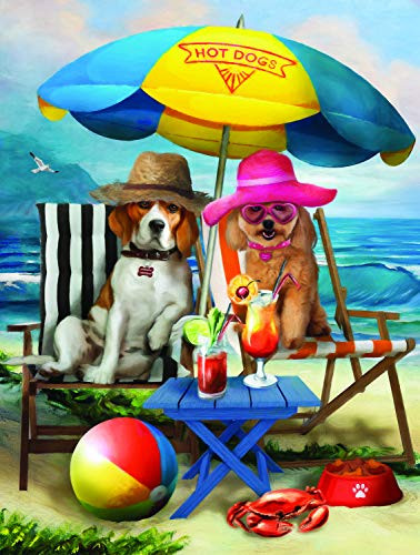 Beach Dogs 300 pc Jigsaw Puzzle by SUNSOUT INC