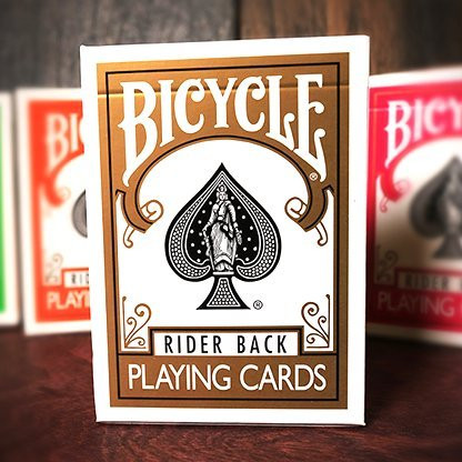 Bicycle 1 Deck of Gold Rider Back Playing Cards (GOLD) Standard Edition Deck