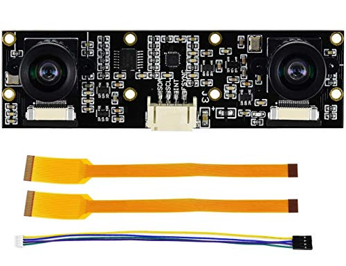 IMX219-83 Stereo Camera 8MP Dual IMX219 Binocular Camera Module Compatible with Jetson Nano Developer Kit B01,Raspberry Pi CM3/CM3+ Expansion Board for AI Vision Applications