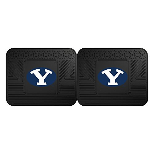 Fanmats 12256 Brigham Young University Cougars Rear Second Row Vinyl Heavy Duty Utility Mat, (Pack of 2)