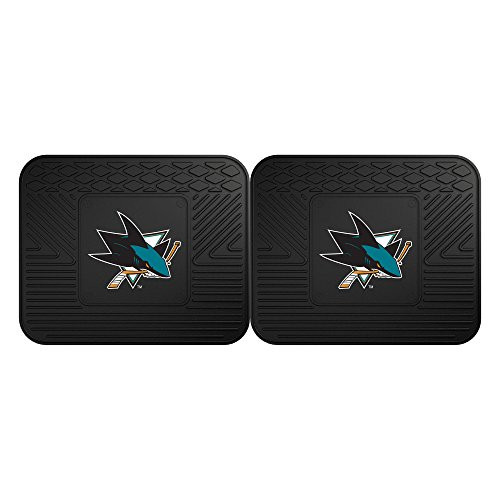 Fanmats 12423 NHL San Jose Sharks Rear Second Row Vinyl Heavy Duty Utility Mat, (Pack of 2) Fanmats 12423 NHL San Jose Sharks Rear Second Row Vinyl Heavy Duty Utility Mat, (Pack of 2)