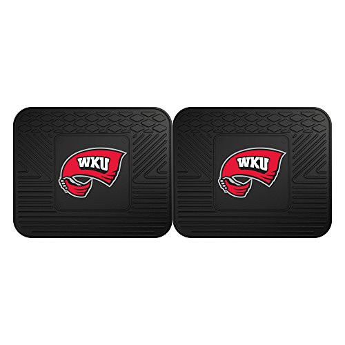 FANMATS NCAA Western Kentucky University Hilltoppers Vinyl 2-Pack Utility Mats