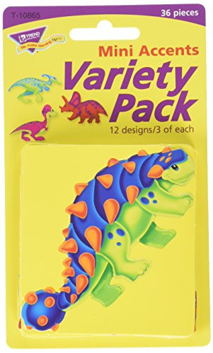 Trend Enterprises Inc. Dino-Mite Pals Mini Accents Variety Pack, 36 ct