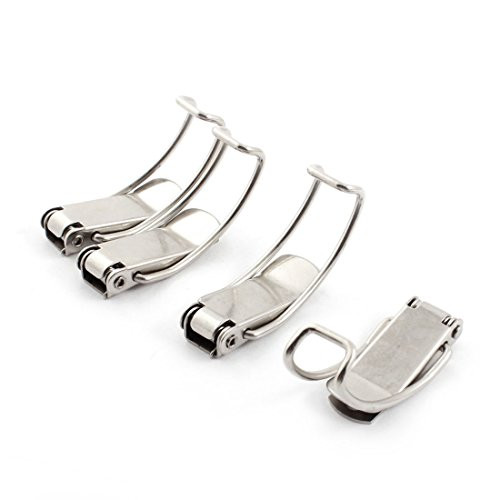 uxcell 60mm Spring Loaded Straight Loop Cabinet Draw Toggle Latch, 4-Piece
