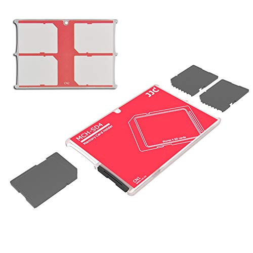 4 Slots SD Card Holder Case,Slim Ultra-Thin Credit Card Size Lightweight Portable SD SDHC SDXC Memory Card Storage