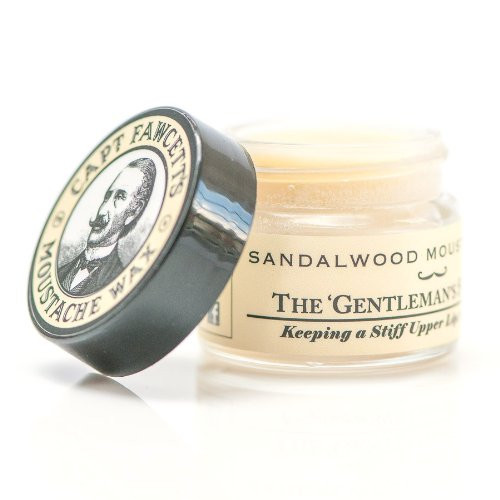 Captain Fawcett's Moustache Wax - Sandalwood (0.5 fl oz /15ml)