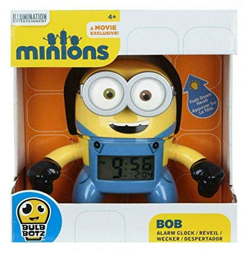 Illumination Entertainment Despicable Me Minions Kids Minion BOB Alarm Clock Digital Bulb Botz Light Up - BOB