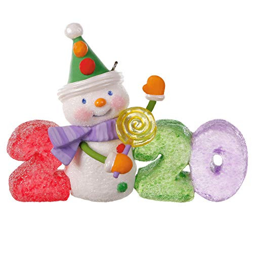 Hallmark Keepsake Christmas Ornament 2020 Year-Dated, Sweet Decade Candy Snowman Hallmark Keepsake Christmas Ornament 2020 Year-Dated, Sweet Decade Candy Snowman