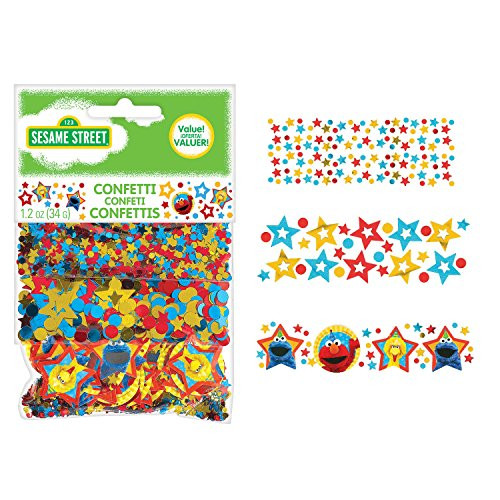 Amscan 361672 Confetti | Sesame Street Collection, Multicolor