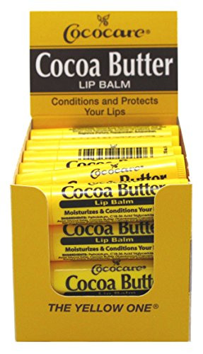 Cococare Cocoa Butter Lip Balm 0.15oz (24 Pieces)