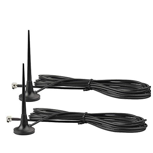 Eightwood 2pcs 4G LTE TS9 Antenna Magnetic Base Compatible with AT&T Verizon Netgear T-Mobile Mobile Hotspot Router MiFi Jetpack 7730L AirCard AC791L Nighthawk MR1100