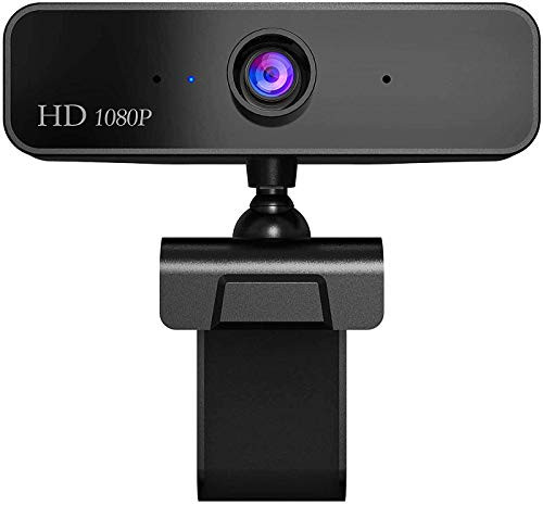 HD 1080P Webcam with Microphone, Manual Focus Webcam, HD Computer Camera Web Camera PC Webcam for Video Calling Recording Conferencing 2 Megapixel