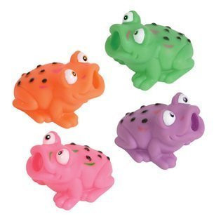 Rhode Island Novelty Squirt Toys Assorted Frogs, 2.5" Size (12 Pack)