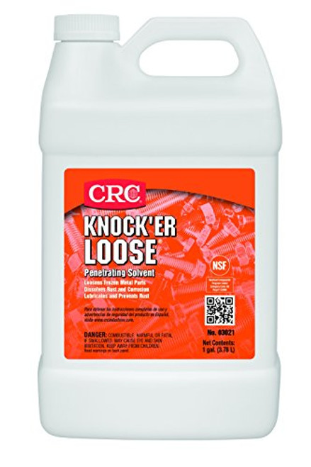 CRC Knock'er Loose Penetrating Solvent, 1 Gallon Bottle, Reddish CRC Knock'er Loose Penetrating Solvent, 1 Gallon Bottle, Reddish