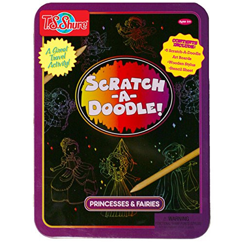 T.S. Shure Scratch-A-Doodle Princesses & Fairies Activity Tin