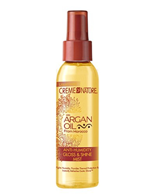 Creme of Nature Argan Oil Gloss and Shine Mist, 4 Ounce (CONMIST)