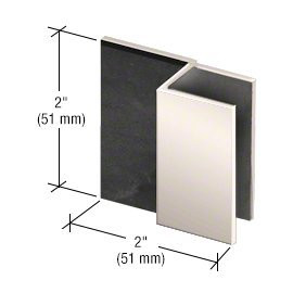 C.R. LAURENCE DSSQ1PN CRL Polished Nickel Square Style Frameless Shower Door Stop