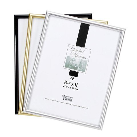 Darice 9700-8G, 8.5 by 11 Inch, Plastic Tabletop Frame, Gold