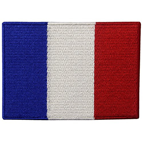 EmbTao France Flag Embroidered Emblem French Applique Iron On / Sew On Patch EmbTao France Flag Embroidered Emblem French Applique Iron On / Sew On Patch
