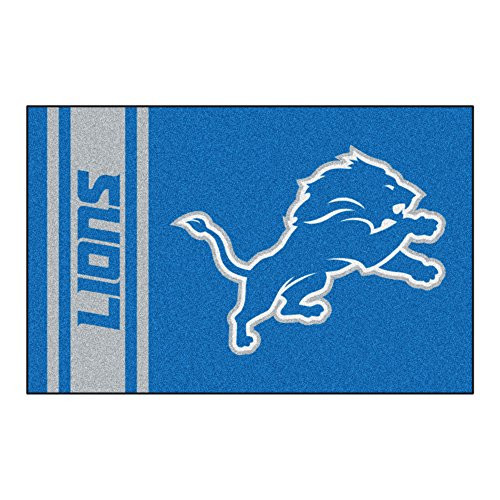 FANMATS NFL Detroit Lions Nylon Face Starter Rug,Team Color,19"x30" FANMATS NFL Detroit Lions Nylon Face Starter Rug,Team Color,19"x30"