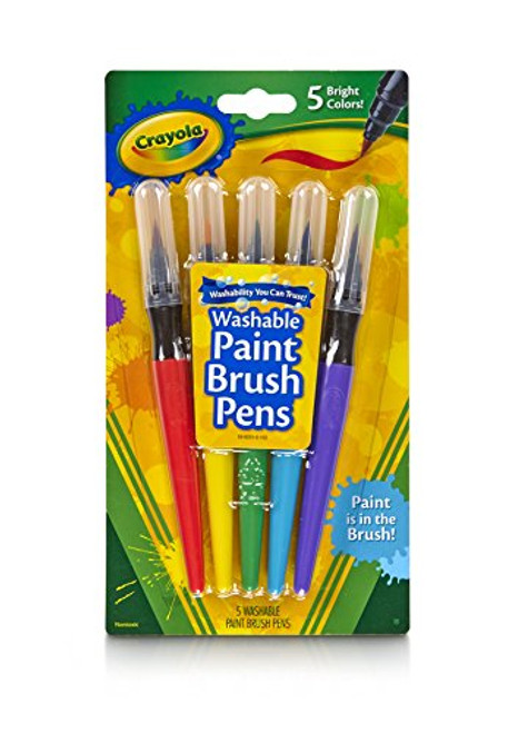 Crayola - Paint Brush Pens - 5 Count Crayola - Paint Brush Pens - 5 Count