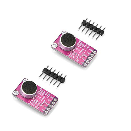 KOOKYE MAX9814 Electret Microphone Amplifier with Auto Gain Control for Arduino(Pack of 2pcs)